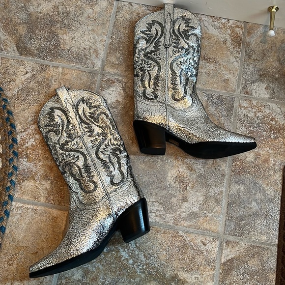 Free People Jeffery Campbell Dagget Western Boots  Sz 8 NWT - Picture 6 of 14